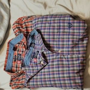 2 Men's Large Chaps LS dress shirt
